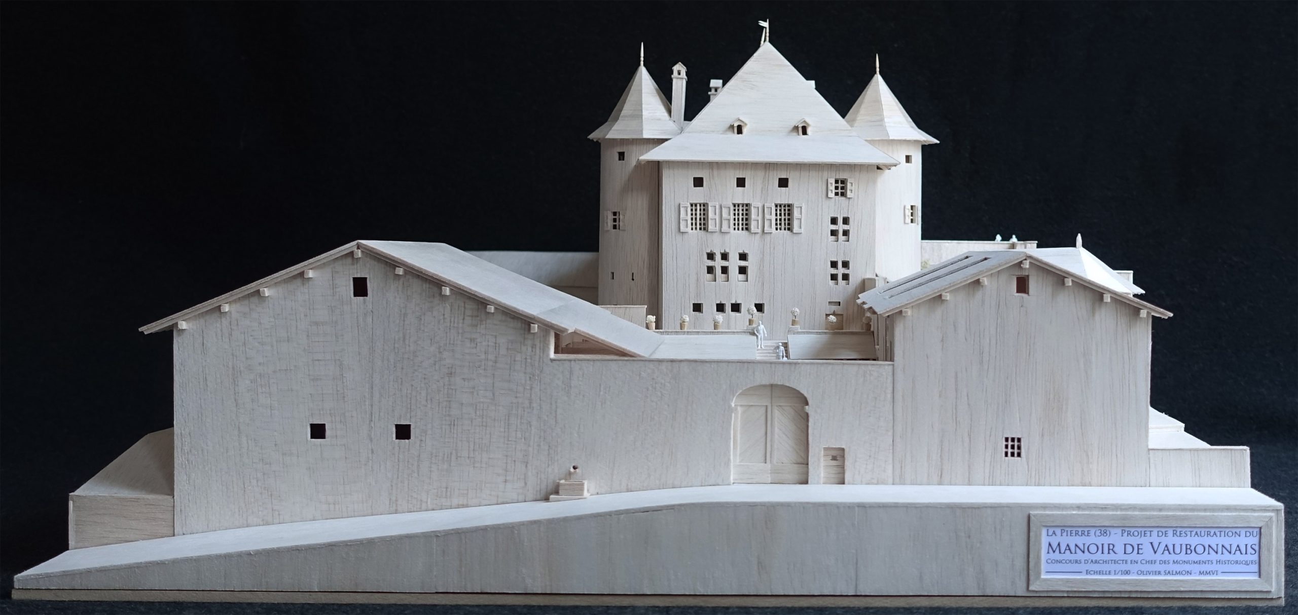 Maquette du projet de restauration du manoir de Veaubonnais