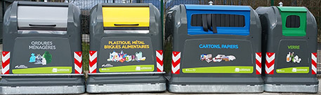 Couleurs des bacs de collecte